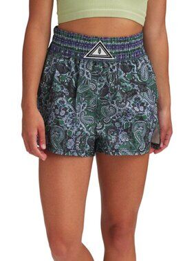 Free People Movement Paisley Shorts